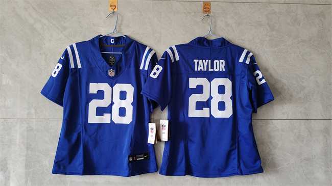 Women's Indianapolis Colts #28 Jonathan Taylor Blue 2024 F.U.S.E. Vapor Stitched Jersey,We sell and wholesale Women's Indianapolis Colts #28 Jonathan Taylor Blue 2024 F.U.S.E. Vapor Stitched Jersey on line form chian!